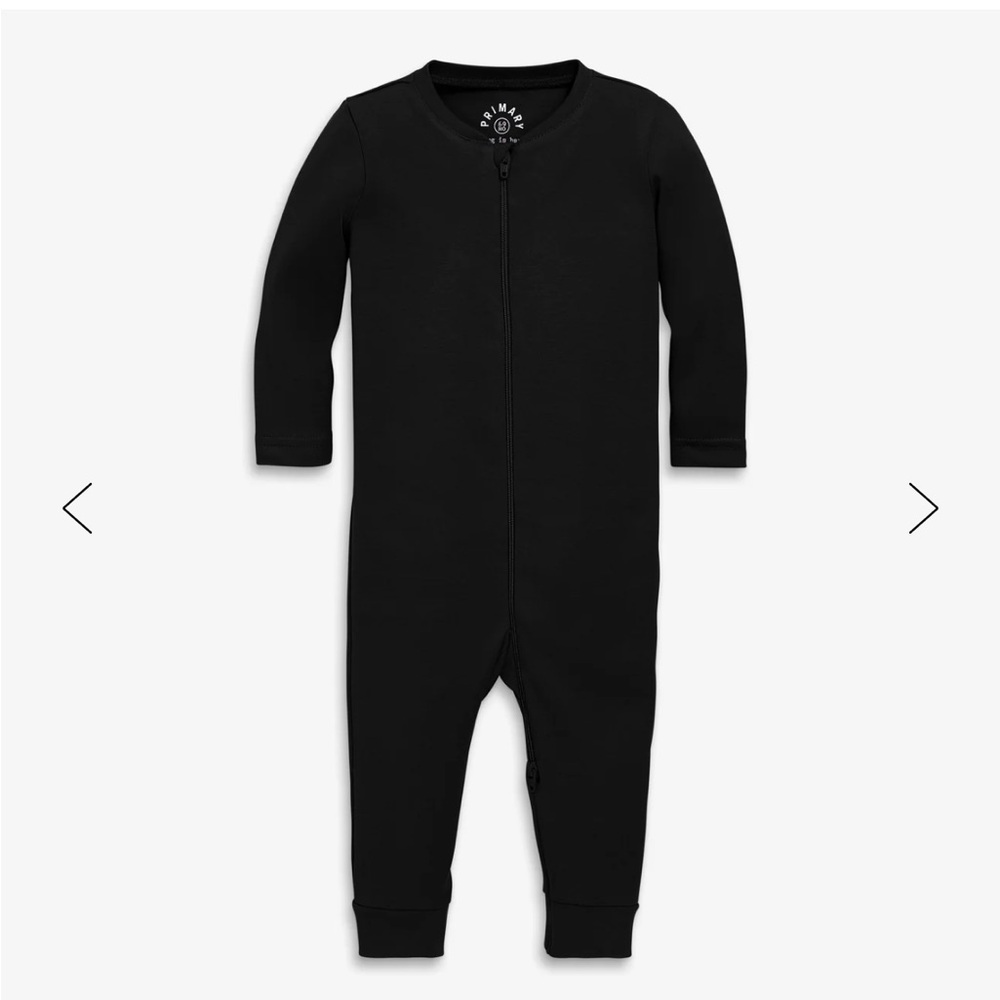 Black Toddler Organic Zip-Front Romper